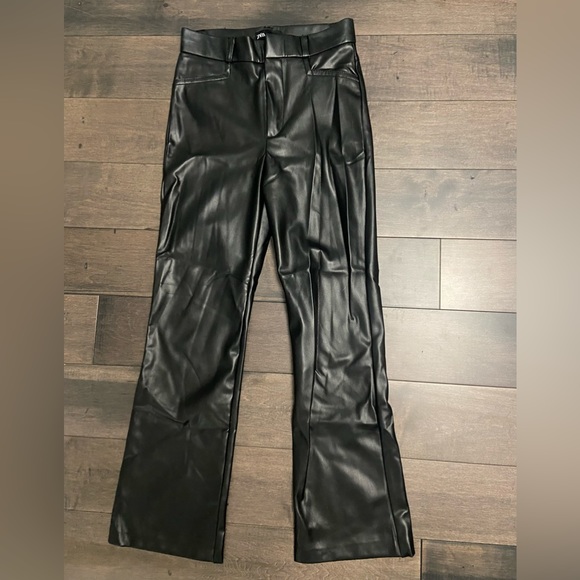 Leather zara flare pants - Picture 1 of 1
